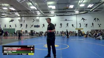 191 lbs Quarterfinal - Brittney Reed, Emory & Henry vs Brittyn Corbishley, North Central College