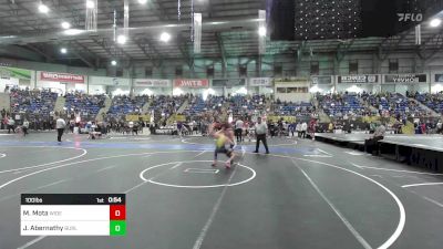 100 lbs Round Of 16 - Manny Mota, Widefield WC vs Jordyn Abernathy, Burlington