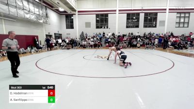 144 lbs Consi Of 16 #1 - Owen Hadelman, St. Francis vs Andrew Sanfilippo, St. Anthony's