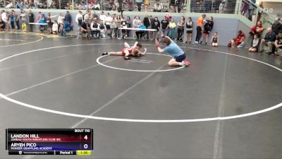 102 lbs Champ. Round 1 - Aryeh Pico, Pioneer Grappling Academy vs Landon Hill, Juneau Youth Wrestling Club Inc.