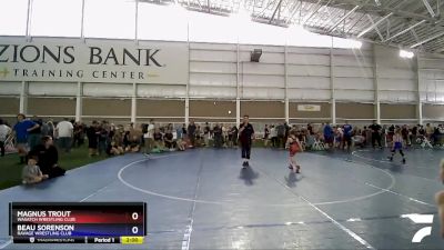 53 lbs Semifinal - Magnus Trout, Wasatch Wrestling Club vs Beau Sorenson, Ravage Wrestling Club