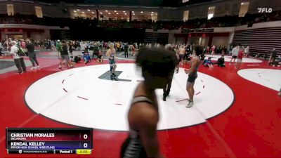 165 lbs Quarterfinal - Kendal Kelley, Pryor High School Wrestling vs Christian Morales, Oklahoma