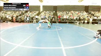 133-A lbs Quarterfinal - Lucca Mullarkey, Unnattached vs Rickie Melendez, Father Judge