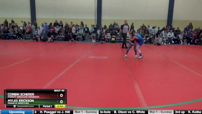 75 lbs Cons. Round 2 - Myles Erickson, PINnacle Wrestling vs Corbin Scherer, Pursuit Wrestling Minnesota