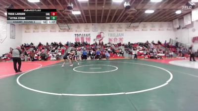 110 lbs Champ. Round 2 - Tess Larsen, Eagle vs Kyra Cobb, Timberline
