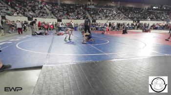 68 lbs Consi Of 16 #2 - Colson Beckley, Team Tulsa Wrestling Club vs Shootyr Bane, Bristow