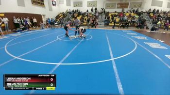 138 lbs Round 2 - Logan Anderson, Worland Middle School vs Trevin Morton, Powell Middle School