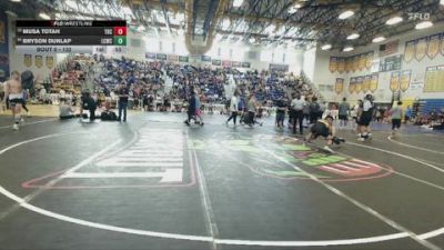 132 lbs Cons. Round 1 - Bryson Dunlap, Lake City Wrestling Club vs Musa Totah, Palm Harbor University
