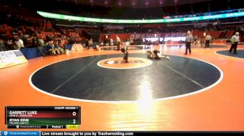 1A 152 lbs Champ. Round 1 - Garrett Luke, Lena (L.-Winslow) vs Ryan Rink, Tolono (Unity)