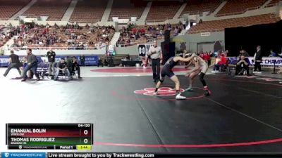 D4-120 lbs Champ. Round 1 - Emanual Bolin, Winslow vs Thomas Rodriguez, Bagdad HS