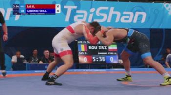 92 kg 1/2 Final - Darius Sas, Romania vs Abolfazl Rahmani Firouzjaei, Iran