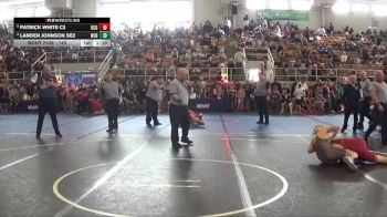 145 lbs Champ. Round 2 - Landen Johnson SE2, West Jefferson Roughriders vs Patrick White C2, Ohio Crazy Goats