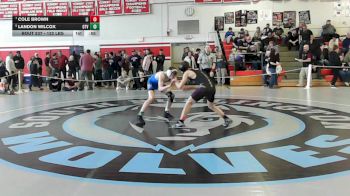 132 lbs Consolation - Cole Brown, Lyndon Institute vs Landon Wilcox, Otter Valley