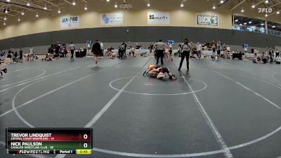 72 lbs Semifinal - Trevor Lindquist, Crystal Coast Grapplers vs Nick Paulson, Cavalier Wrestling Club