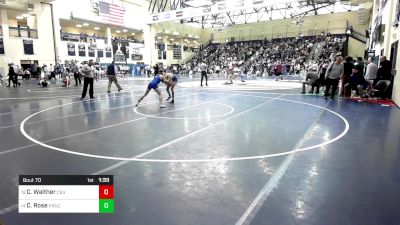 127 lbs Round Of 32 - Colin Walther, Conwell Egan vs Cole Rose, Princeton