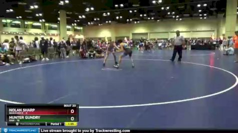 126 lbs Round 5 (8 Team) - Hunter Gundry, RAW vs Nolan Sharp, Beach Boyz