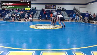 141 lbs Champ. Round 2 - Thomas Vasquez, Friends University vs Abdul Hashimi, Ouachita Baptist