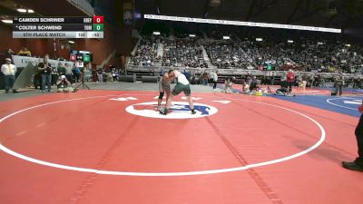 2A-215 lbs 5th Place Match - Colter Schwend, Tongue River vs Camden Schriner, Greybull/Riverside