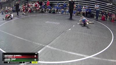 70 lbs Quarterfinals (8 Team) - Anthony Sunnell, Team Oregon vs Asher Crisp, Kentucky