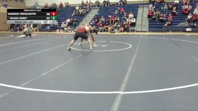 197 lbs Semifinal - Kannon Freschette, Unattached vs Elijah Josey, Clackamas Community College