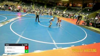 89 lbs Consi Of 4 - Conner Whitely, Westshore Wrestling Club vs Layne Martin, Michigan Grappler RTC