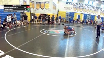 120 lbs Champ. Round 2 - Luke Ladle, Beebe Trained vs Daniel Cavalcanti, PWC