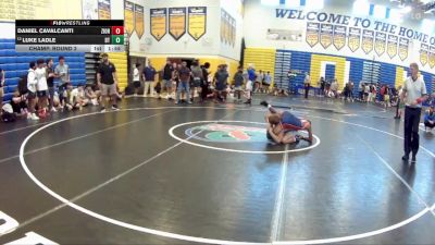 120 lbs Champ. Round 2 - Luke Ladle, Beebe Trained vs Daniel Cavalcanti, PWC