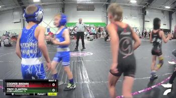 50 lbs Round 3 (4 Team) - Troy Clanton, Storm Wrestling vs Cooper Brown, Glasgow Wrestling