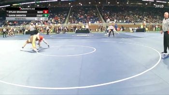 D2-150 lbs Semifinal - Gavin Drenten, Zeeland East HS vs Dylan Granger, Mason HS