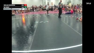 59 lbs Round 2 (6 Team) - Declan Espinosa, Backyard Brawlers Gold vs Bo West, Alabama Hammers