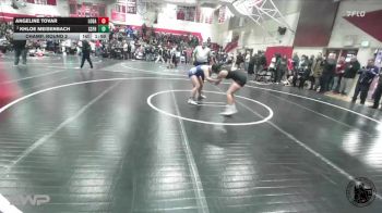 140 lbs Champ. Round 2 - Khloe Meisenbach, South San Francisco H S vs Angeline Tovar, Los Banos
