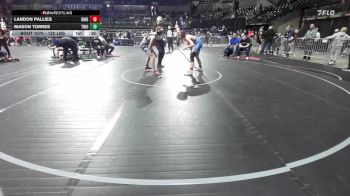 120 lbs Round Of 32 - Landon Pallies, Kingsway vs Mason Torres, Triumph Trained