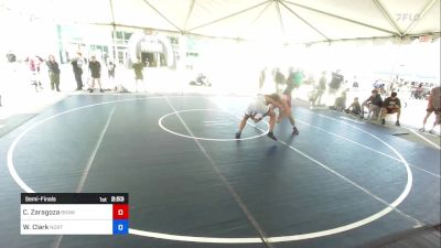 172 kg Semifinal - Carlos Zaragoza, Brawley Union High vs William Clark, North Valley Regional TC