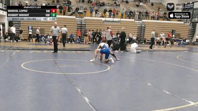 133 lbs 5th Place - Marcel Lopez, Southern Illinois vs Robert Wright, Air Force