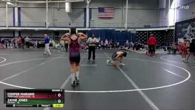 110 lbs Round 2 (8 Team) - Zayne Jones, Kraken vs Cooper Mariakis, Terps East Coast Elite