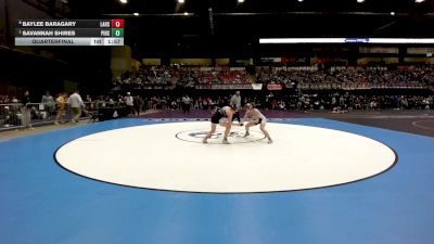 115 lbs Quarterfinal - Savannah Shires, Pittsburg HS vs Baylee Baragary, Lansing HS