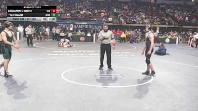 D 1 150 lbs Champ. Round 2 - Benjamin O`Quinn, C.E. Byrd vs Ian David, Acadiana