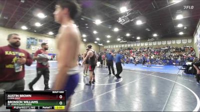 150 lbs Champ. Round 2 - Bronson Williams, St. Joseph/Santa Maria vs Austin Brown, Clovis West