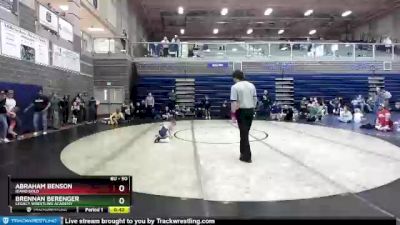 50 lbs Cons. Semi - Abraham Benson, Idaho Gold vs Brennan Berenger, Legacy Wrestling Academy