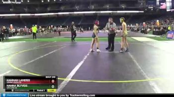 Girls - 120 lbs Cons. Round 2 - Hannah Lameris, Grand Haven HS vs Hanna Blyveis, Gaylord HS