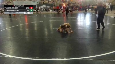 55 lbs Cons. Round 1 - Laurel Arnott, Seymour Youth Wrestling Club vs Carter Swilling, Buccaneer Wrestling Club