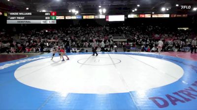115 lbs Semifinal - Kinzie Williams, American Falls vs Amy Twait, Meridian