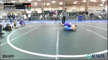 75 lbs Rr Rnd 5 - Maxton Crow, Coalgate Wildcat Wrestling Club vs Cannon Brown, Unattached