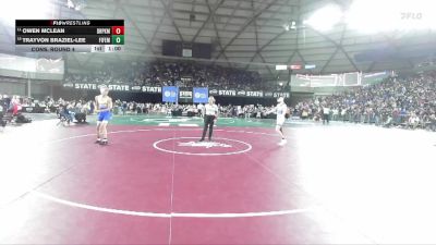 Boys 2A 126 lbs Cons. Round 4 - Owen McLean, Deer Park vs Trayvon Braziel-lee, Fife