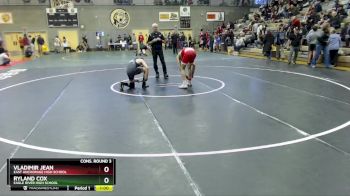 130 lbs Cons. Round 3 - Vladimir Jean, East Anchorage High School vs Ryland Cox, Eagle River High School