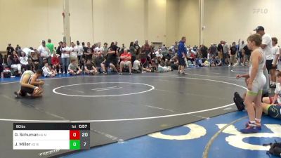 80 lbs Rr Rnd 4 - Dominic Schuman, K8 Mat Assassins Black vs Joey Miller, K8 Ride Out