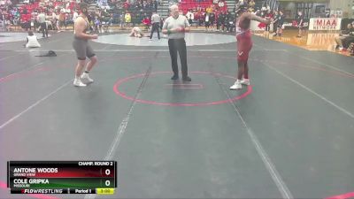 285 lbs Champ. Round 2 - Cole Gripka, Missouri vs Antone Woods, Grand View