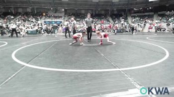 58 lbs Semifinal - Carter Johnson, Duncan Demon Wrestling vs Addilynn Quintero, Redskins Wrestling Club