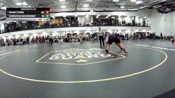 285 lbs Quarterfinal - Christian McChesney, Baldwin Wallace vs Adam Chism, Davenport