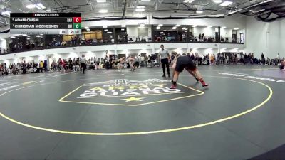 285 lbs Quarterfinal - Christian McChesney, Baldwin Wallace vs Adam Chism, Davenport